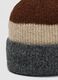 Cappello marrone in lana elasticizzata a coste_2