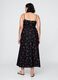 Black Long Dress with Floral Print_4