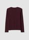 T-shirt viola girocollo in viscosa e lana elasticizzata regular fit_6