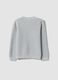 Maglia grigia in misto cotone girocollo lavorata a maglia_1