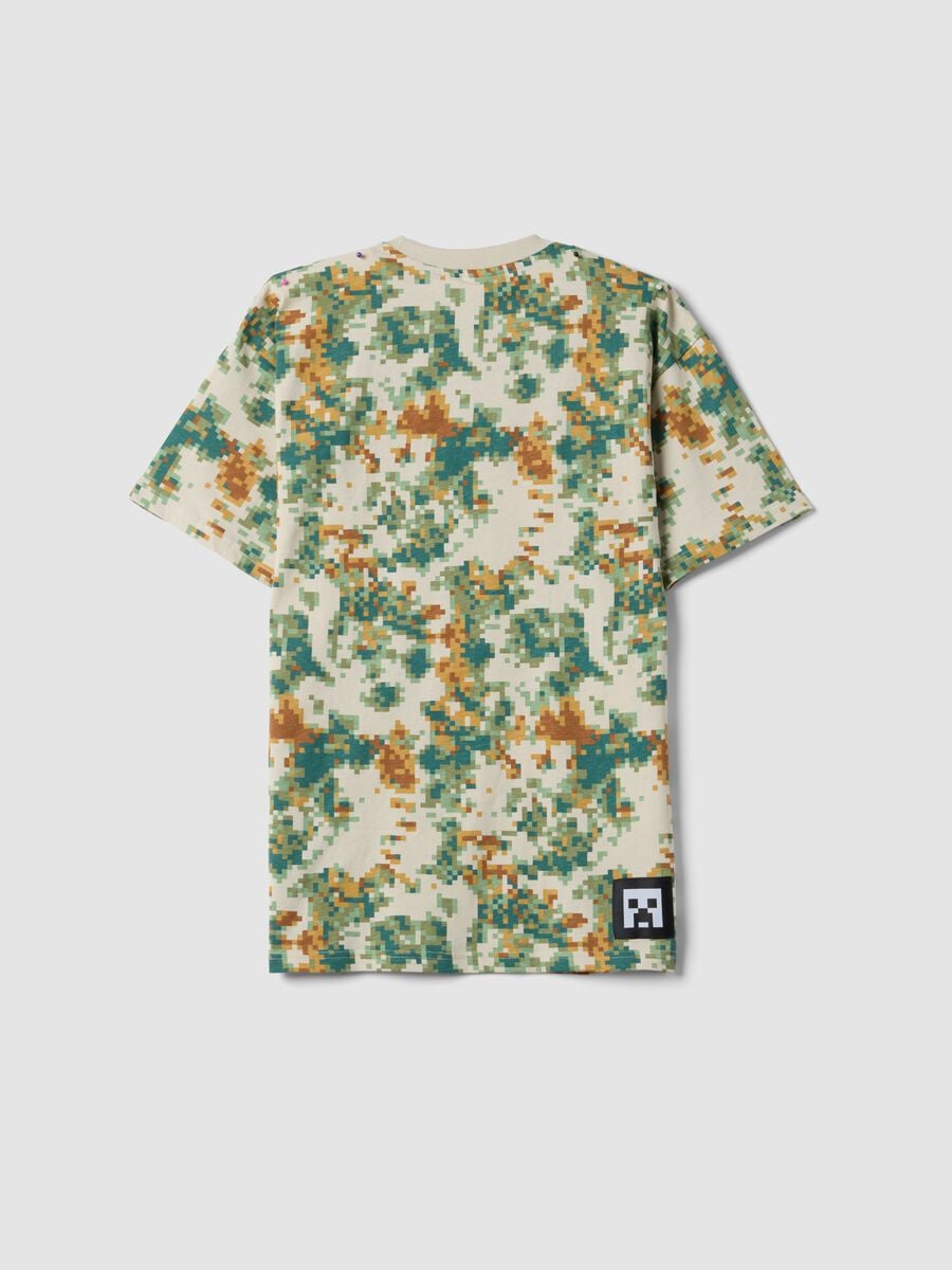 Camiseta multicolor de algod&oacute;n puro de manga corta_4