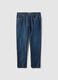 Blue Regular Fit Denim Pure Cotton Jeans_4