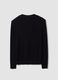 Schwarzes Polo aus Viskosemischung mit V-Ausschnitt, Regular Fit_2
