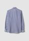 Blue striped pure cotton shirt_2
