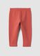Leggings vermelhas regular fit em algod&atilde;o org&acirc;nico el&aacute;stico_0