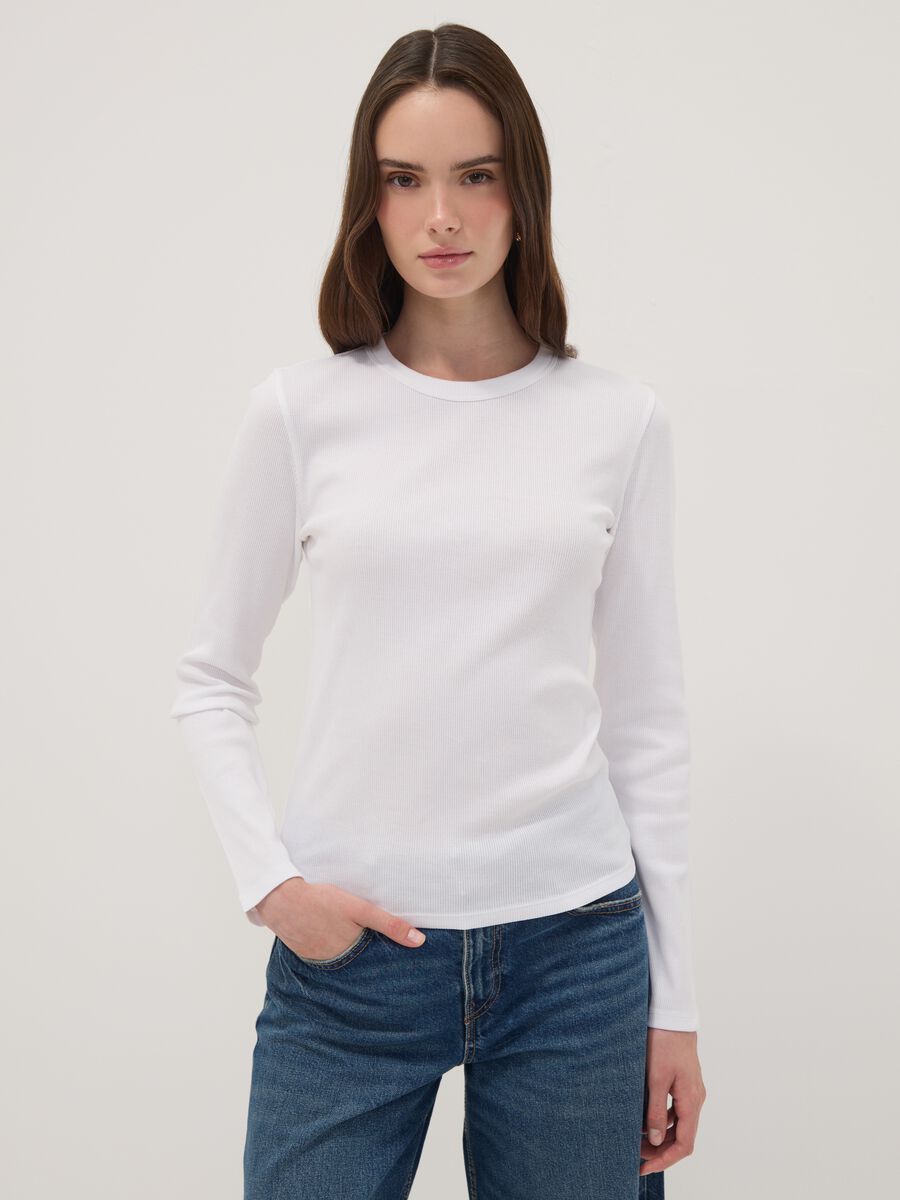 &Lambda;&epsilon;&upsilon;&kappa;ό &mu;&alpha;&kappa;&rho;&upsilon;&mu;ά&nu;&iota;&kappa;&omicron; T-shirt &alpha;&pi;ό 100% &beta;&alpha;&mu;&beta;ά&kappa;&iota;_1