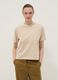 Beiges T-Shirt aus reiner Baumwolle in Regular Fit_2
