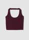 Purple stretch cotton top_0