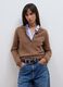 Maglia marrone in pura lana con girocollo_2