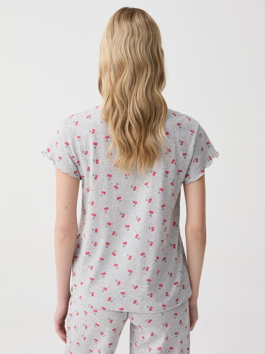 Pyjama top with cherries print_2