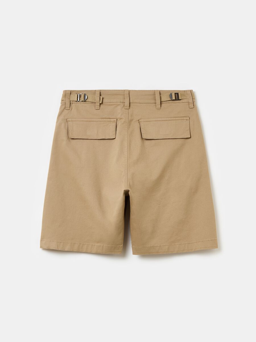 UTOPJA FOR THE SEA BEYOND cargo Bermuda shorts with logo embroidery_6