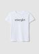 White pure organic cotton T-shirt with &ldquo;Stargirl&rdquo; print for girls_3