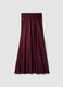 Long red skirt in pure viscose_2
