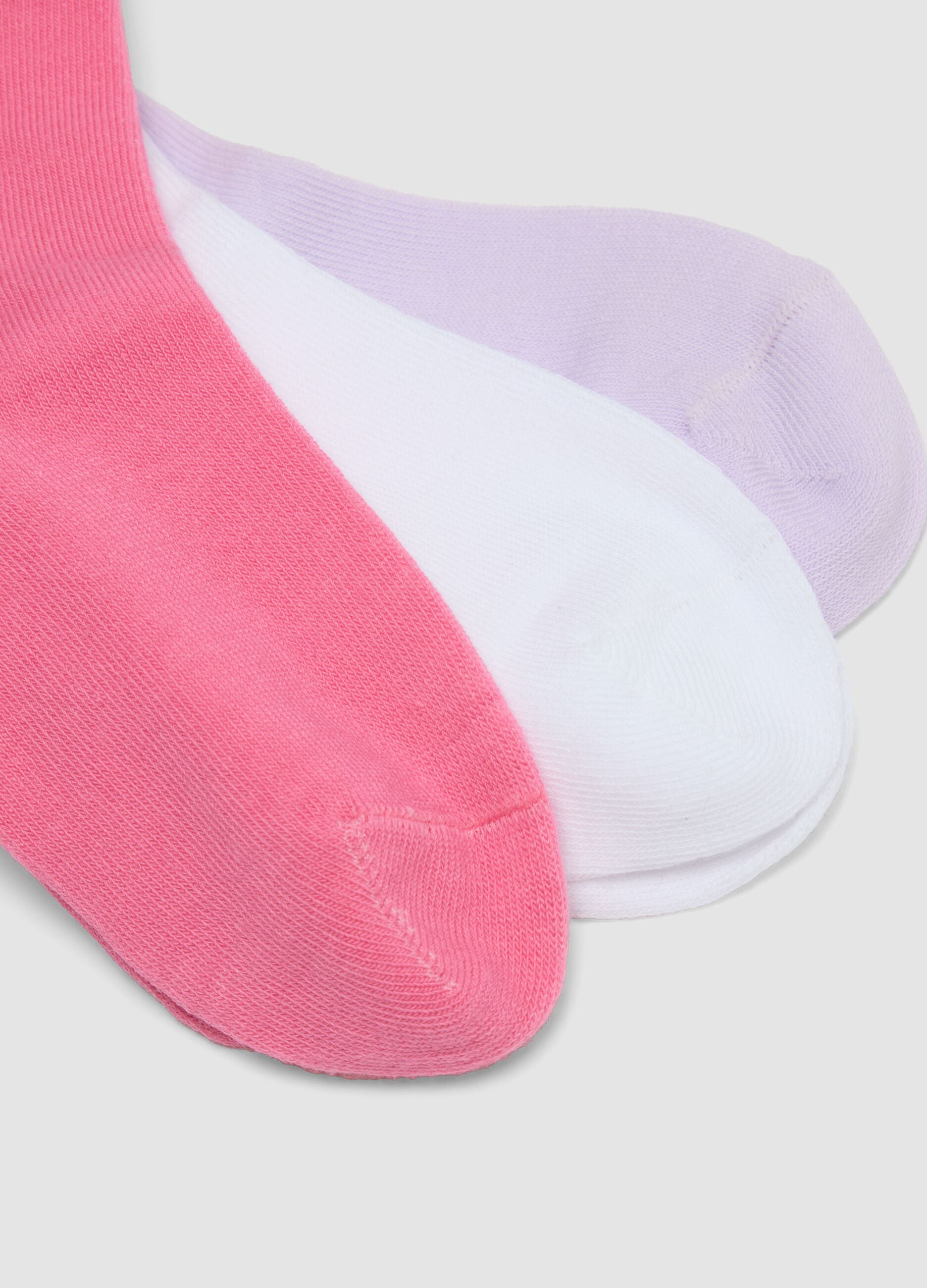 5er-Pack kurze, mehrfarbige Socken aus Bio-Stretch-Baumwolle