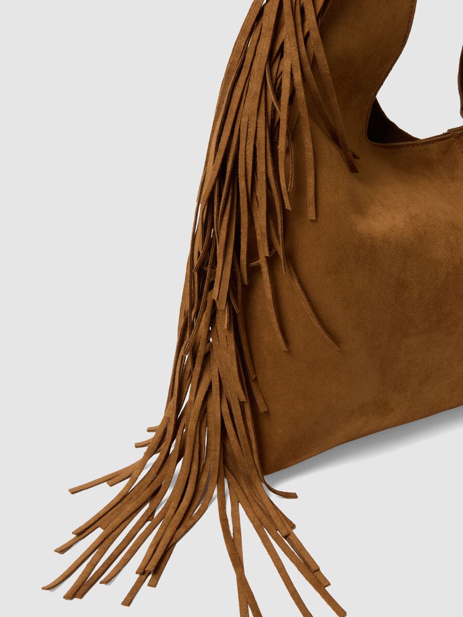 Brown fringe handbag_2
