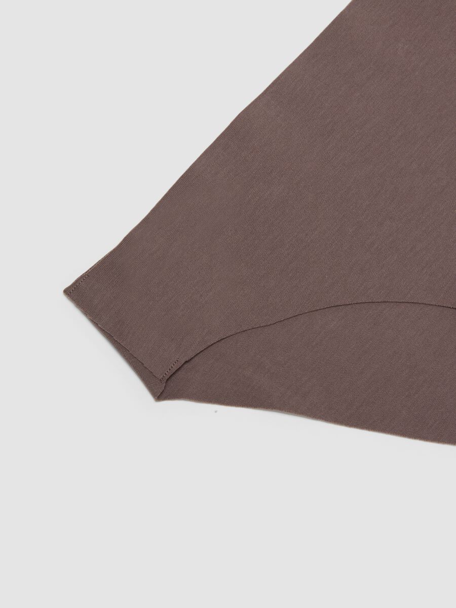Brown stretch organic cotton briefs_5