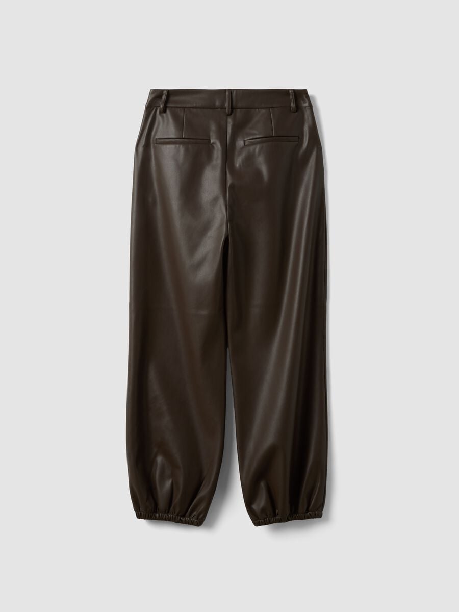 Braune Barrel-Fit-Hose mit Regular Waist_6