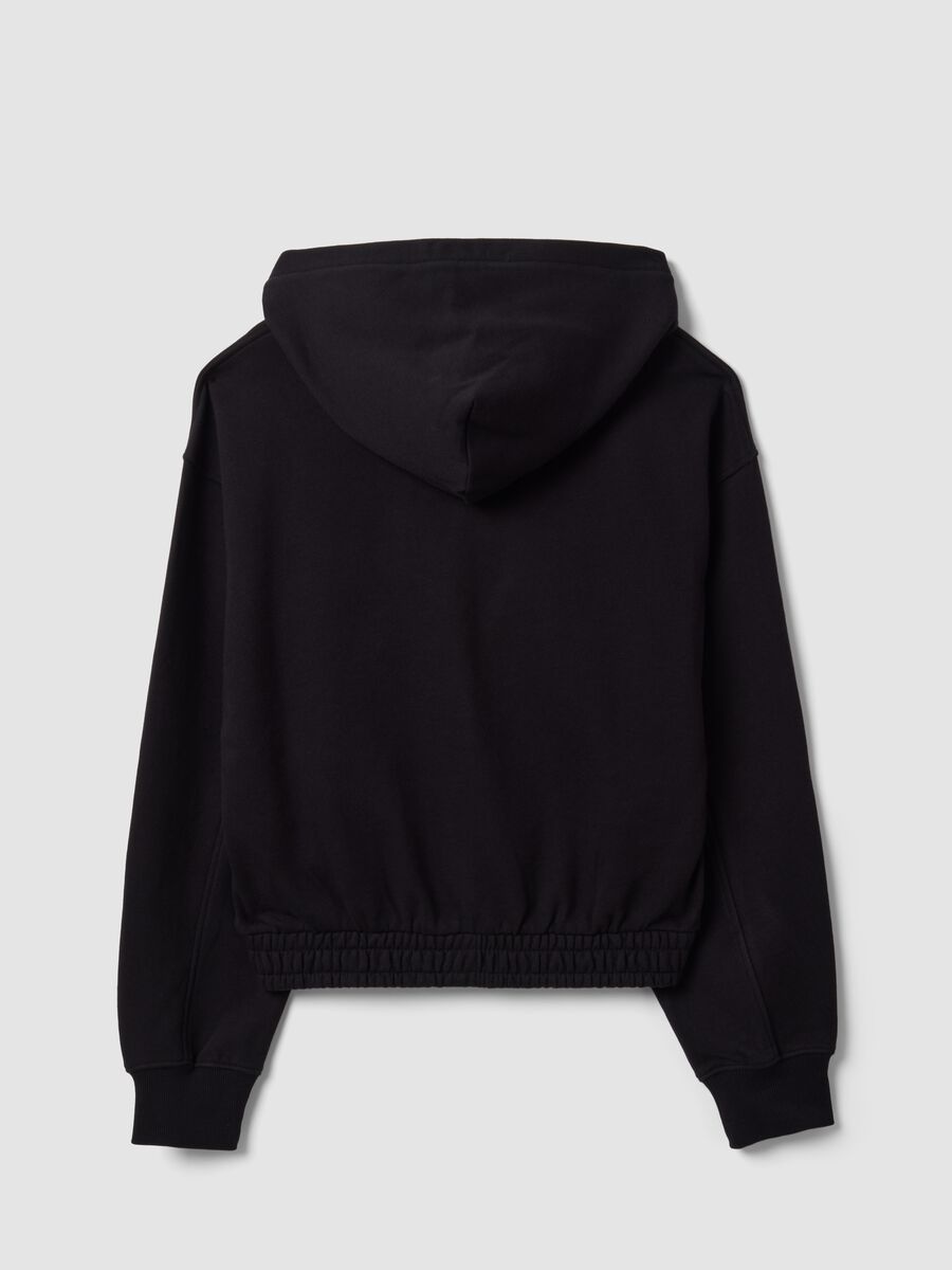 Black organic cotton hooded sweatshirt_6