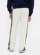 Men's White Trousers in Cotton and Polyester Blend_2