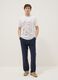 Wei&szlig;es T-Shirt aus reiner Baumwolle mit Frontprint, Regular Fit_0