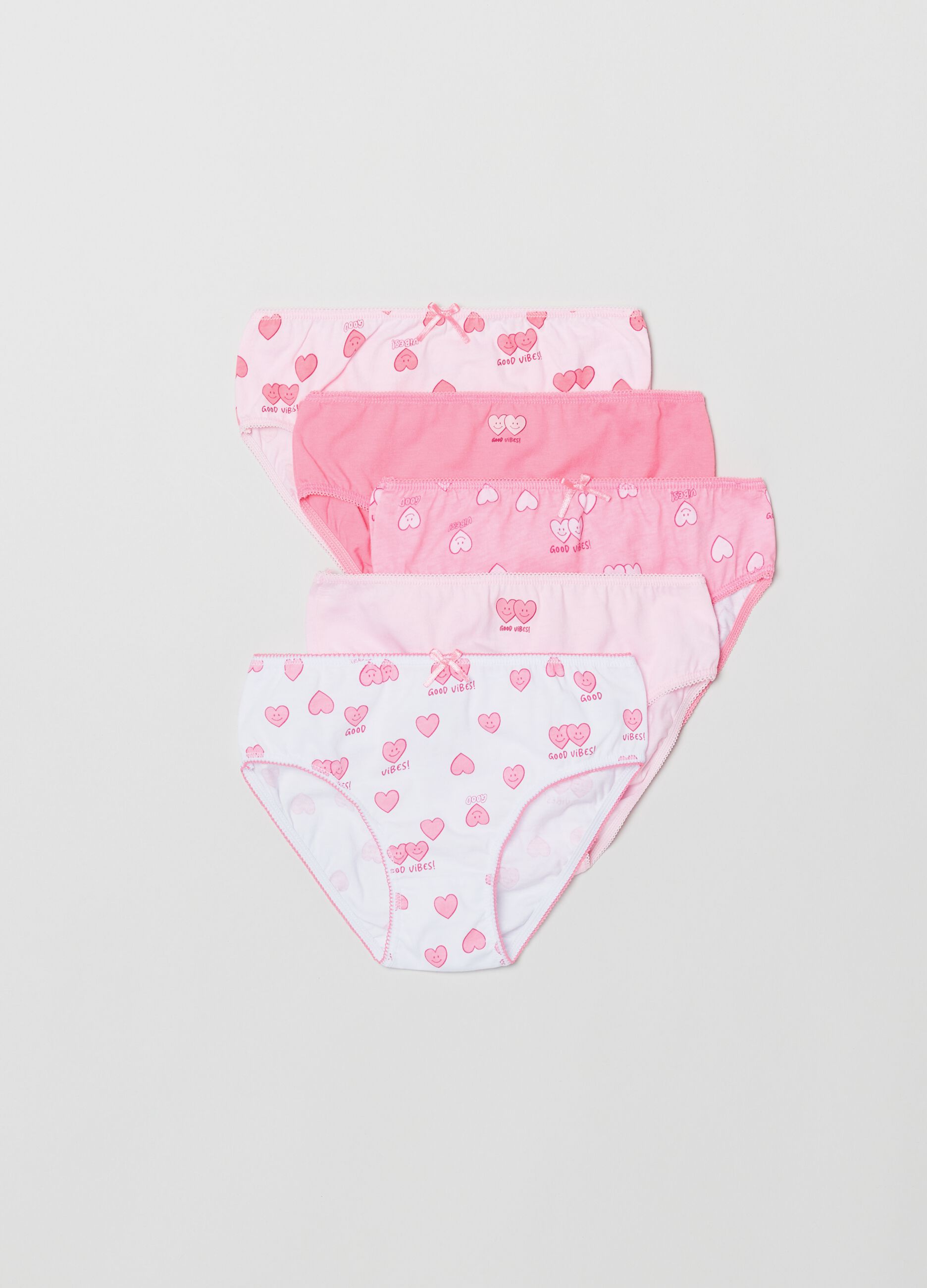 Five-pack cotton briefs with print_0