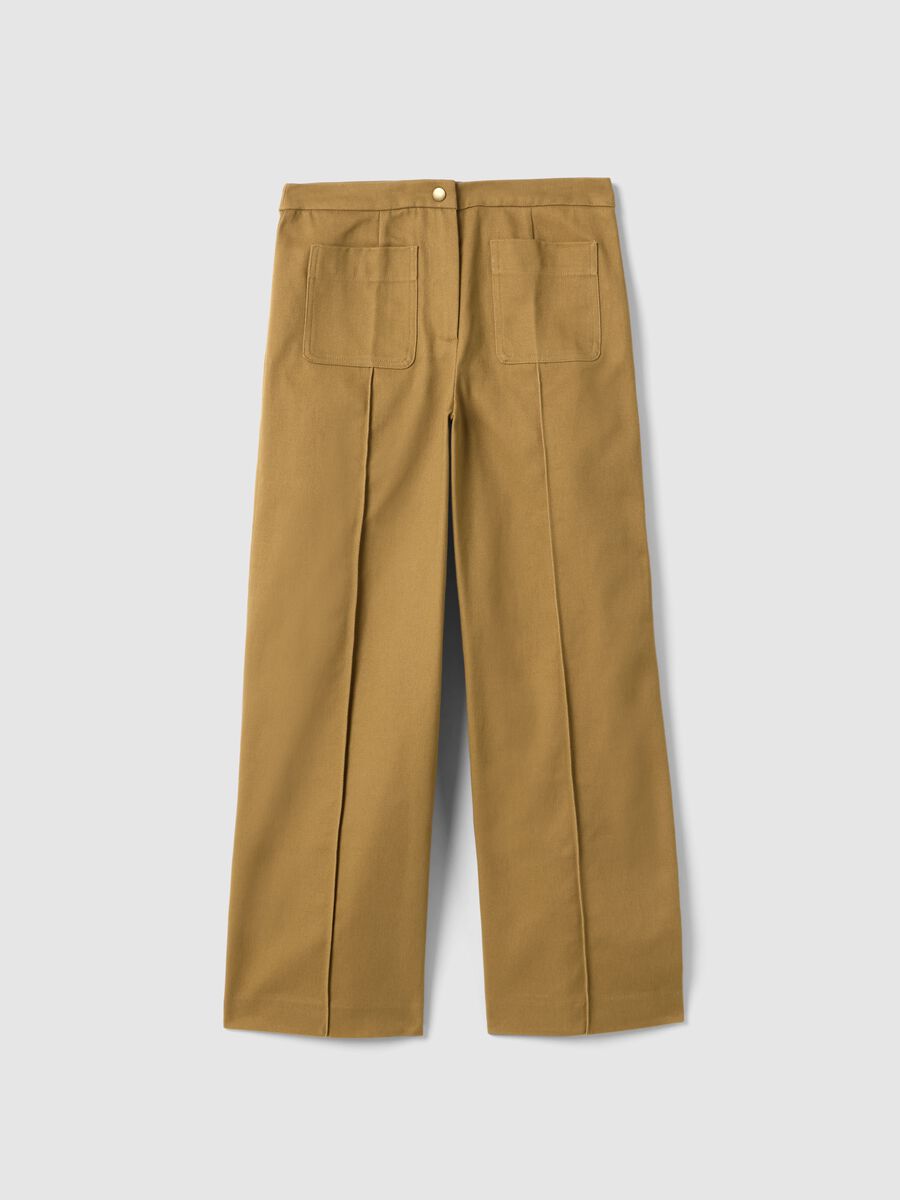 Brown Trousers in Pure Cotton_5