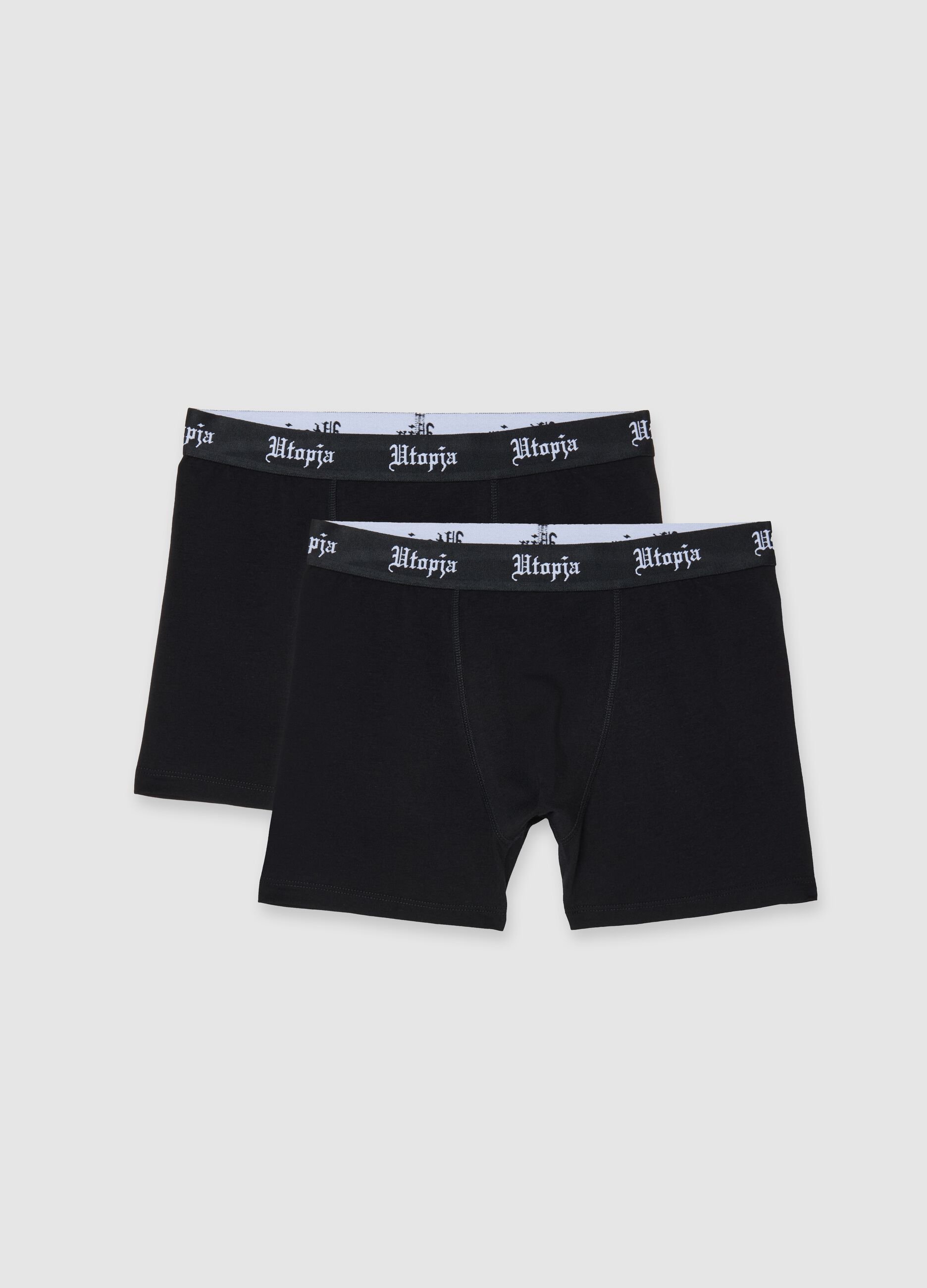 Zweierpack Schwarze Boxershorts