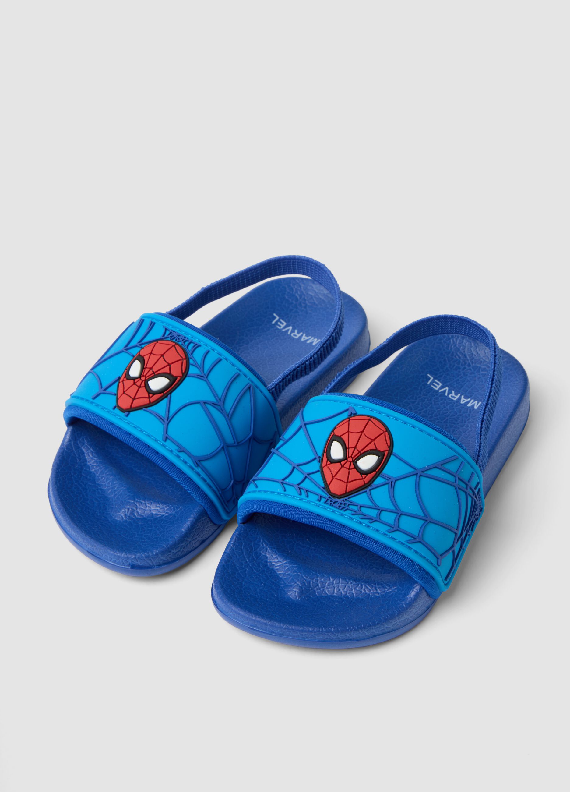 Sea-blue Spider-Man graphic sliders