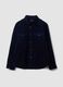 Blue pure cotton corduroy shacket in an oversized fit_4