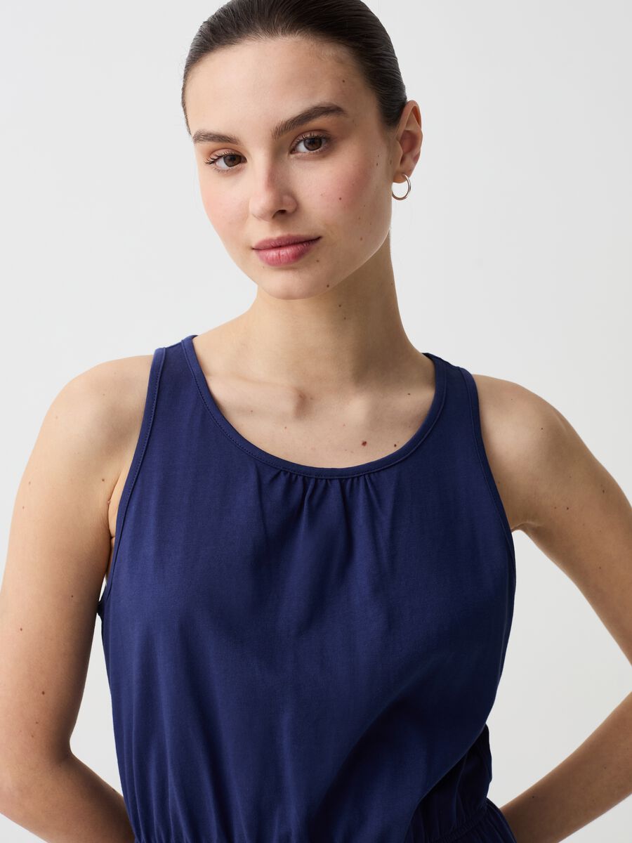 Essential sleeveless dress in cotton_1