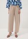 Beige wide-leg trousers in stretch cotton_1