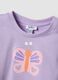 Multicoloured pure cotton t-shirt and shorts set for girls regular fit_2