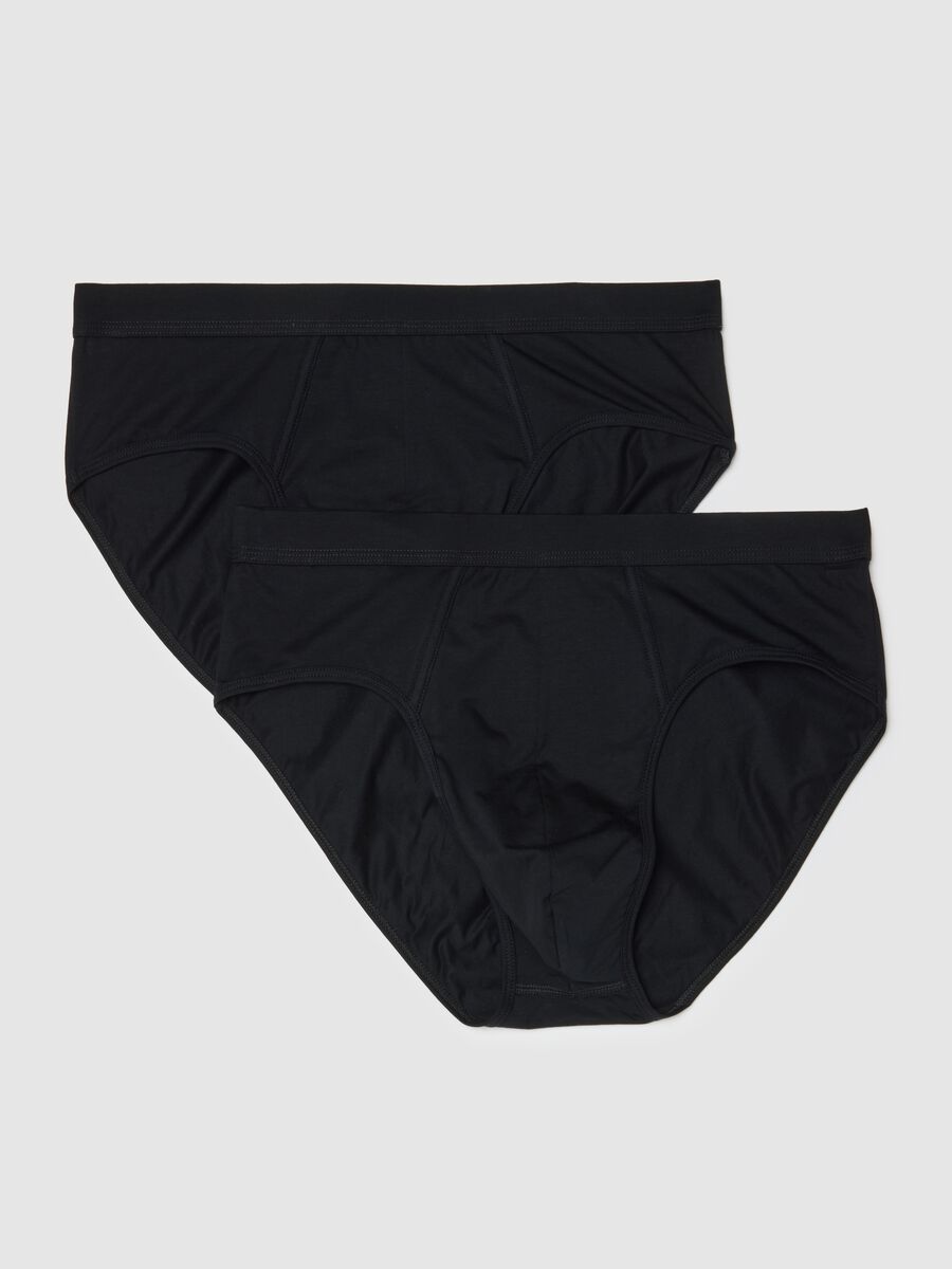Twin-pack black stretch cotton regular fit briefs_4