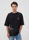 Black 100% Cotton Naruto Print T-Shirt_0