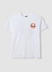 White pure cotton regular-fit short-sleeve T-shirt_0