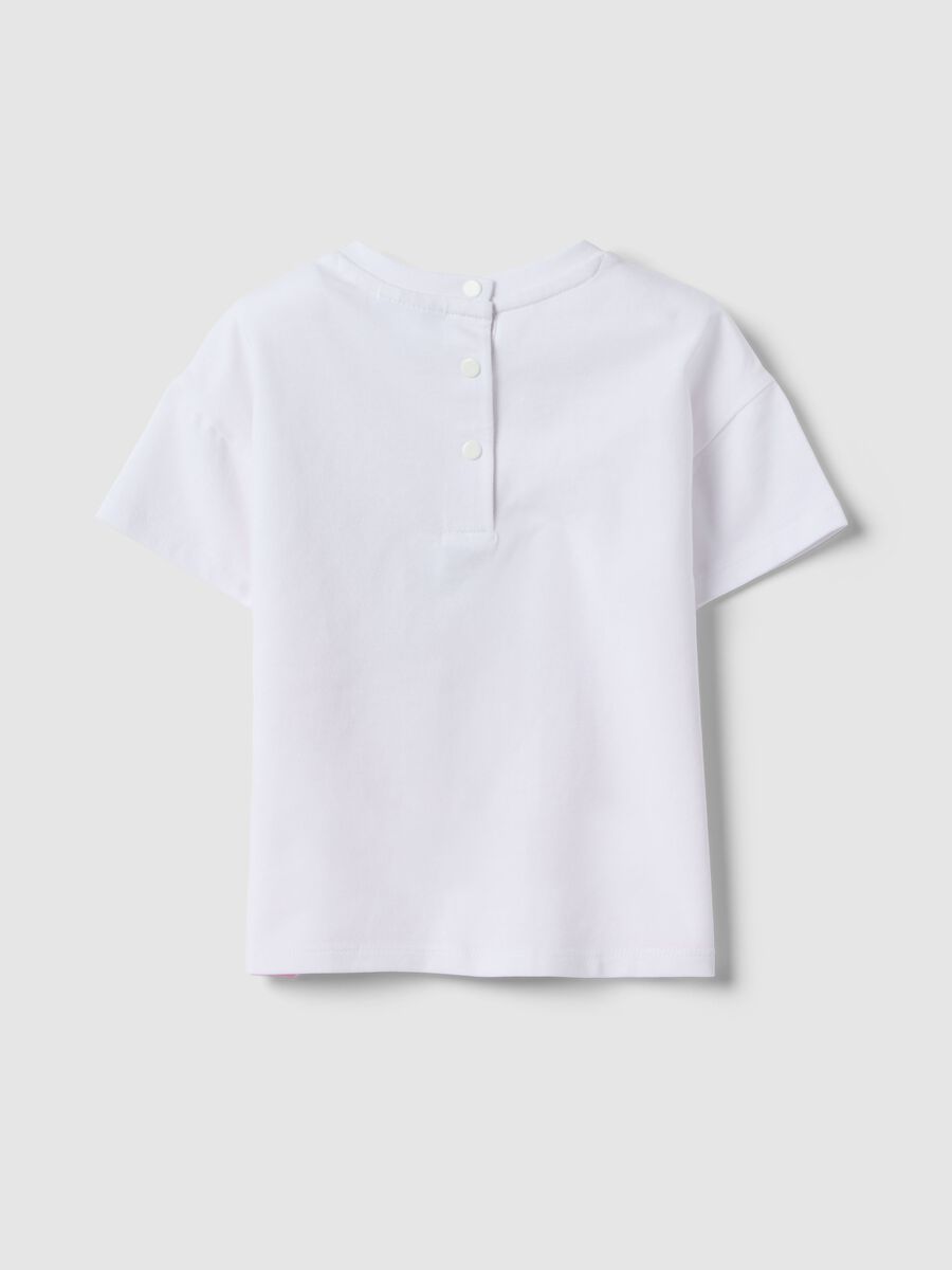 Multicoloured stretch cotton unicorn girl's t-shirt_1