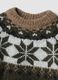 Brown wool-blend jumper with jacquard mock neck_1