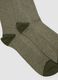 Men&rsquo;s Green Long Socks in Stretch Cotton_1