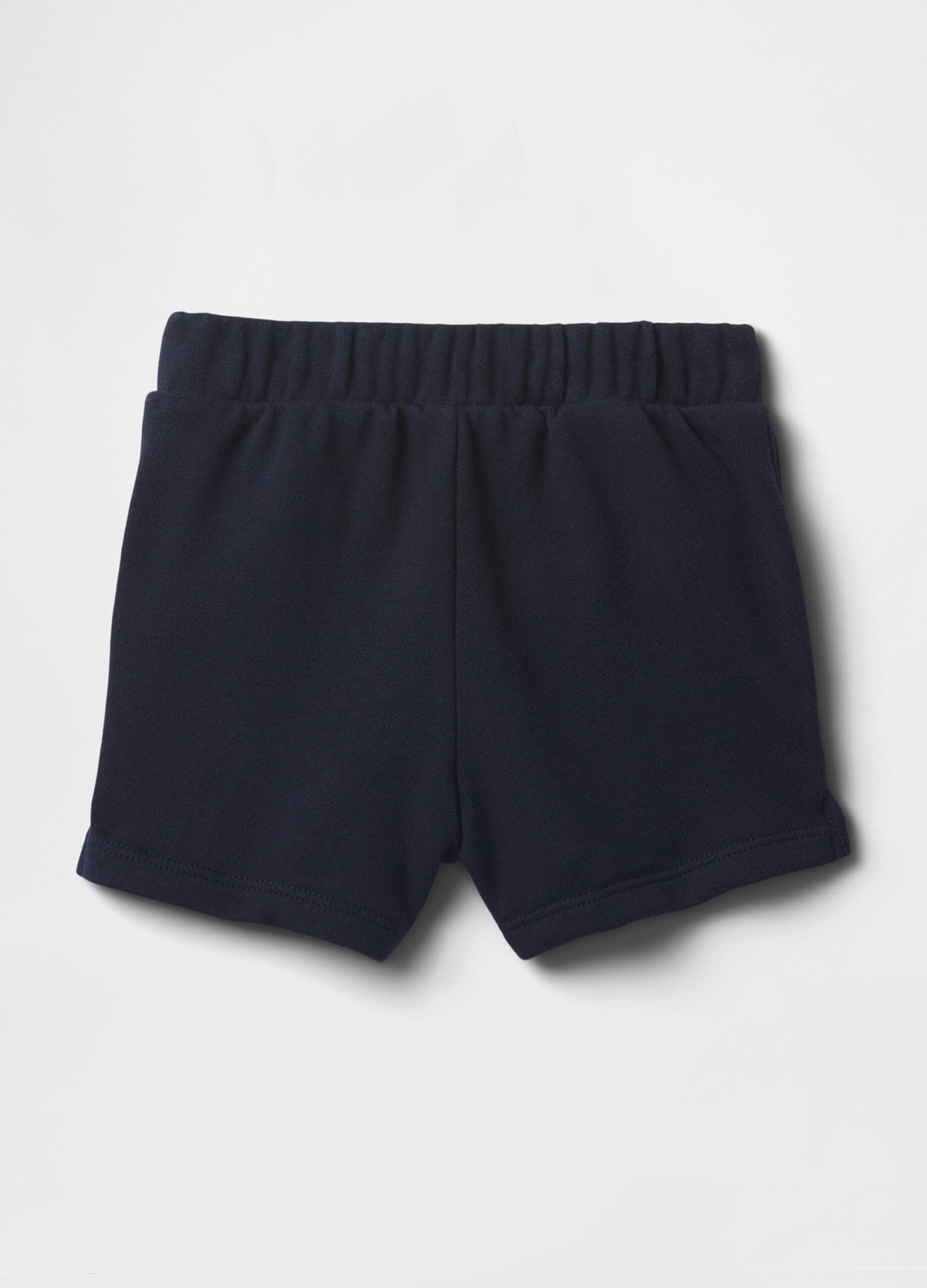 Cotton-blend shorts with elasticated waist