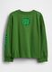 Green long-sleeved cotton t-shirt with Hulk print_1