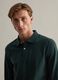 Long-sleeved polo shirt in piquet_3