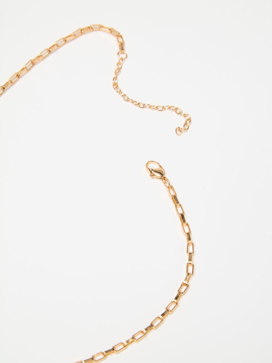 Slim chain necklace with pendant_1