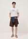 Wei&szlig;es T-Shirt aus reiner Baumwolle mit Print, Regular Fit_1
