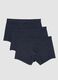 Tripack of men's blue regular fit boxers_0