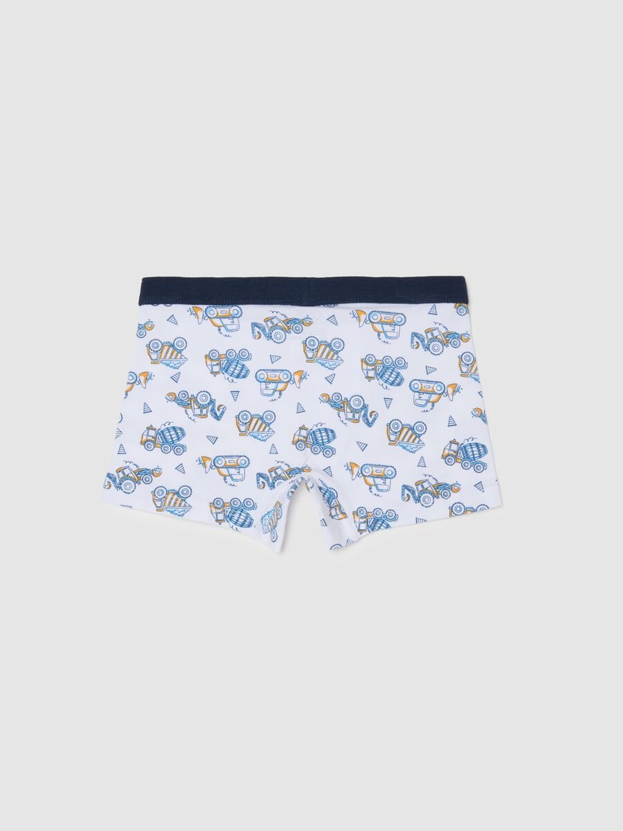 Children's regular fit multicoloured stretch cotton boxer shorts_1