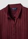 Red striped shirt with classic collar, regular fit_1