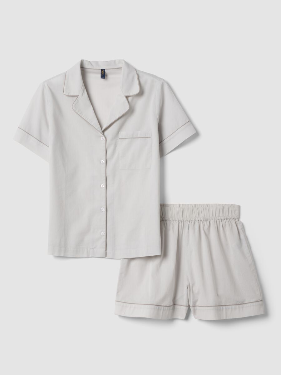 Regular-fit pure cotton grey pyjamas_4