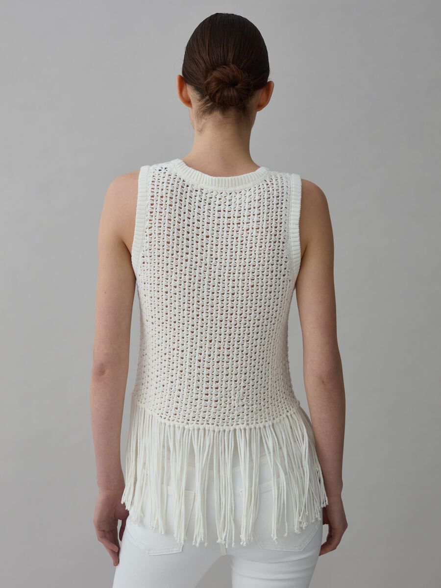 Openwork tank top with fringing_2