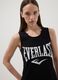 Top de al&ccedil;as preto em algod&atilde;o puro com ajuste regular e logo Everlast_0