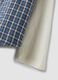 Blue checked cropped pure cotton shirt with layered over-fit sleeves_5